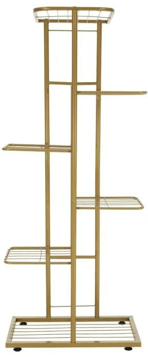 Kondela Kovový stojan na kvety, zlatý, BAMIR TYP 3