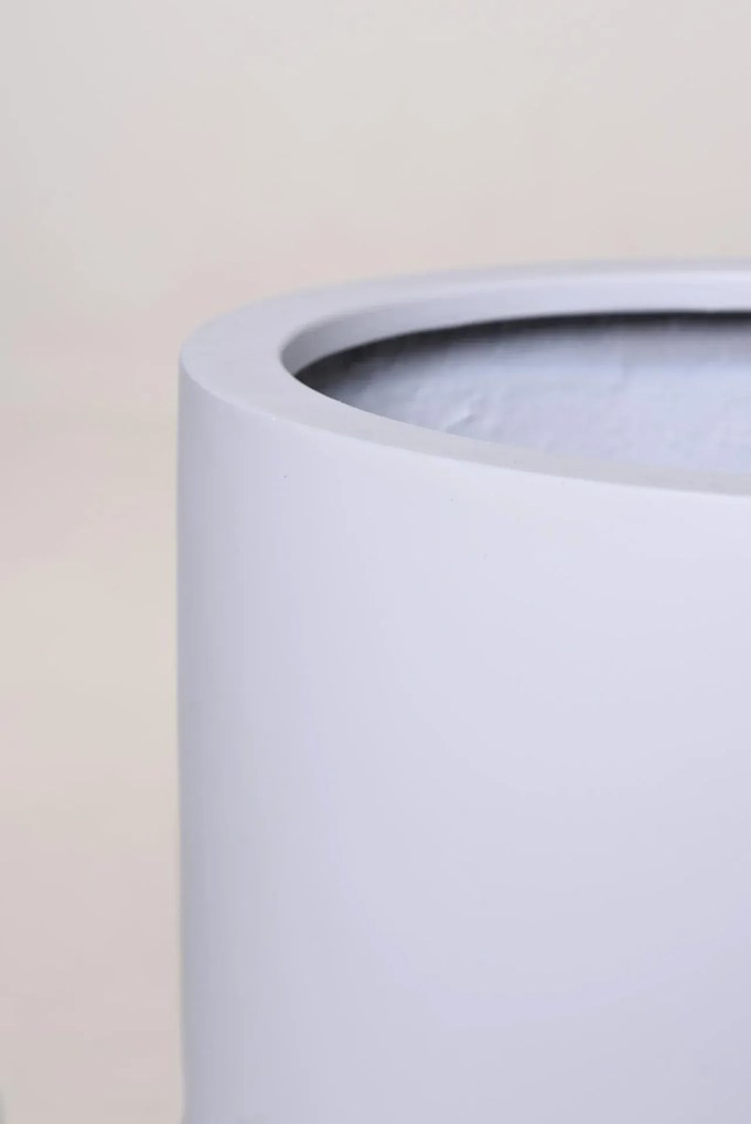 Kvetináč SOLERIO, výška 80 cm, sklolaminát, biely