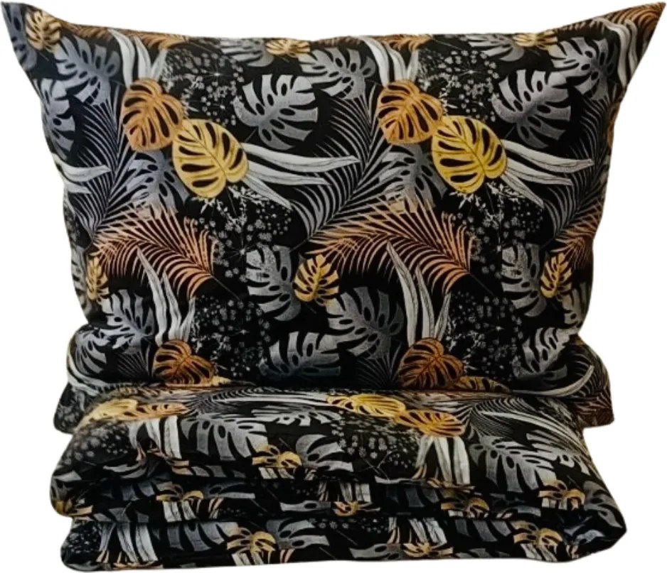 Obliečky bavlnené Palmarine Gold - 1x Vankúš 90x70cm, 1x Paplón 140x200cm