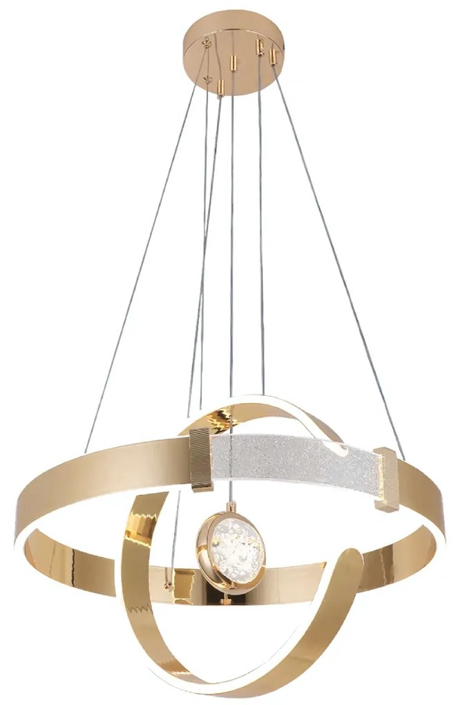 Toolight Toolight, LED stropné osvetlenie 64W, 3000W, LHJ060-CP, zlatá, OSW-50029