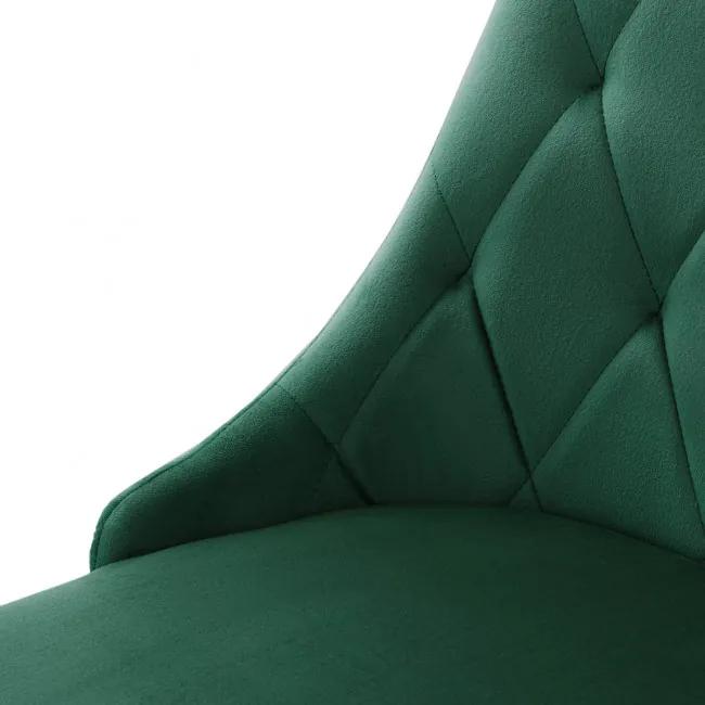 Jedálenská stolička LOUIS QUILTER zamatová zelená 848990