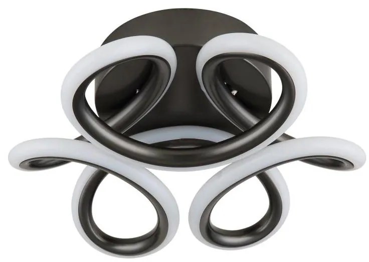 Globo 67386-24A - LED stropné svietidlo MELISAND LED/24W/230V pr. 26 cm čierne