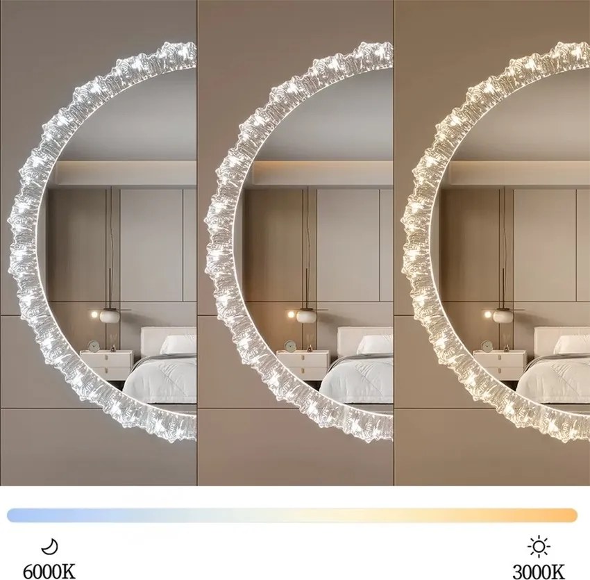 Dotykové nástenné zrkadlo s LED osvetlením YH-3561 60 cm