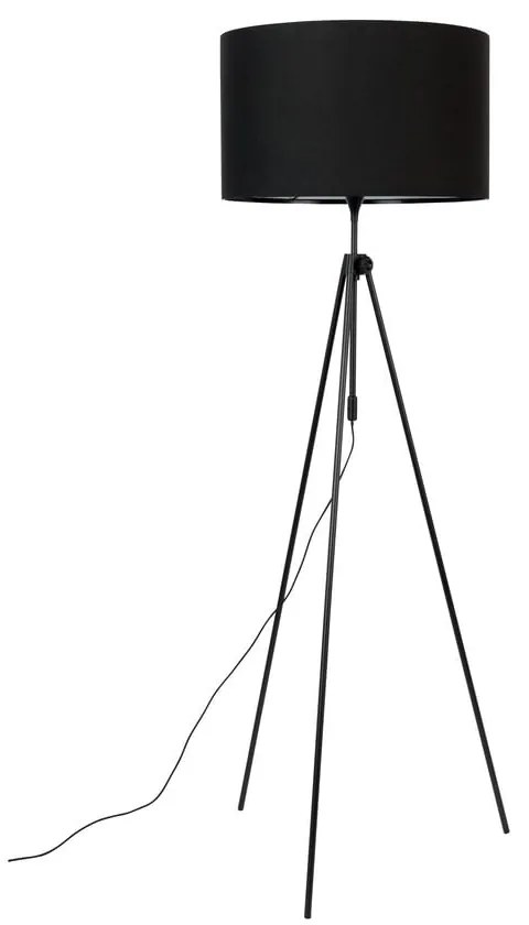 Čierna stojacia lampa Zuiver Lesley