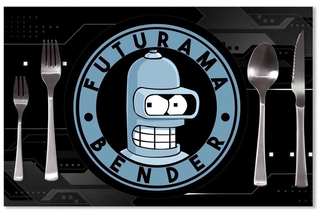 Sablio Prestieranie Futurama Bender Technology: 40x30cm