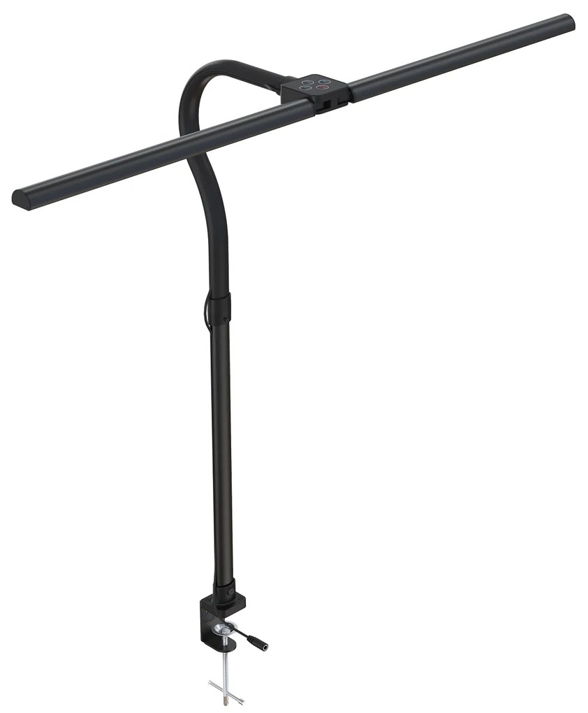 Stolná LED lampa ALVARO, svorka, diaľkový ovládač