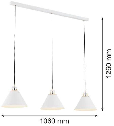 Argon 6291 - Stropné svietidlo FABIO 3xE14/7W/230V alabaster biela