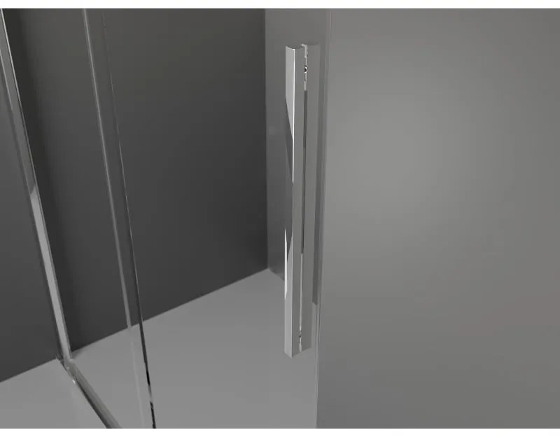 Mexen Velar L, sprchový kút s posuvnými dverami 120 x 120 cm, 8mm číre sklo, chrómová, 871-120-120-03-01