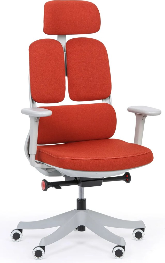 Kancelárska stolička ERGONOMY, červená