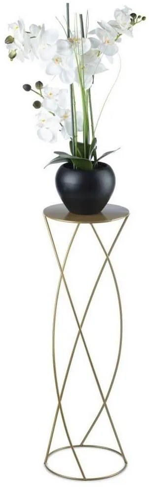 Stojan na kvety 70x22,5 cm zlatá