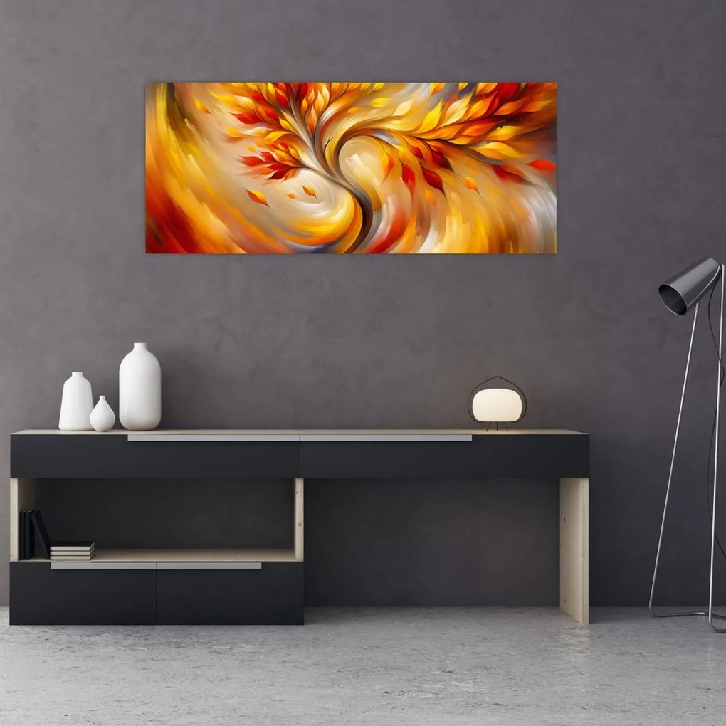 Obraz - Jesenný strom (120x50 cm)