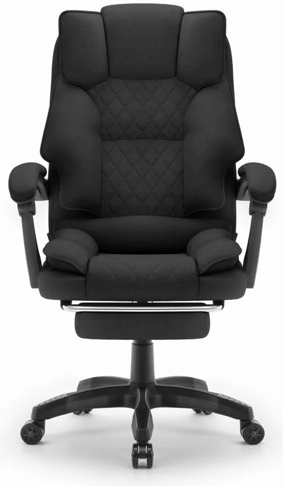 Ergonomická kancelárska stolička HC-1031 s podnožkou - čierna