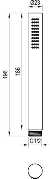 Ravak X07P694 - Ručná sprcha kartáčovaný grafit