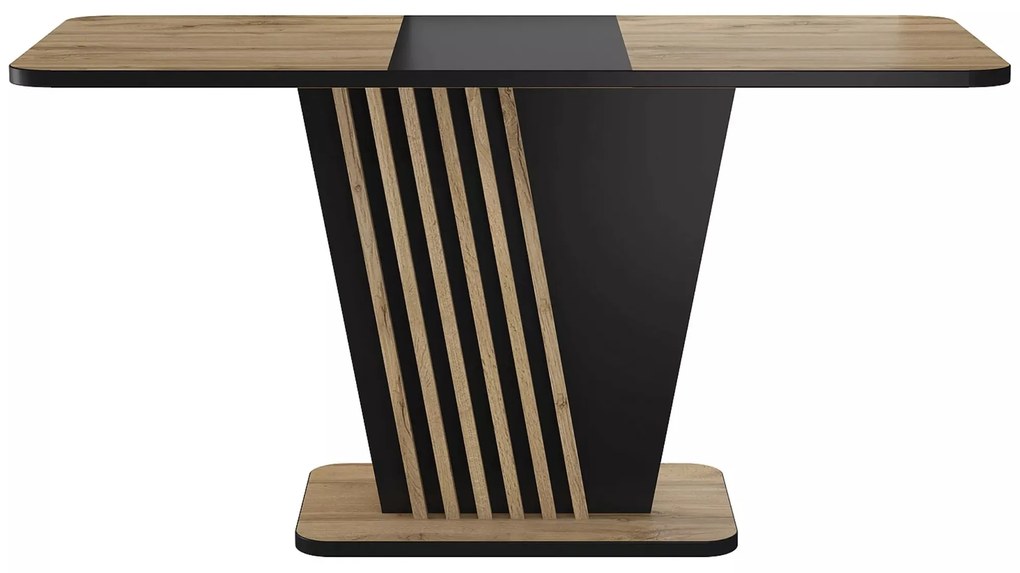 Rozkladací jedálenský stôl Nevio 125/170 cm dub artisan/čierny