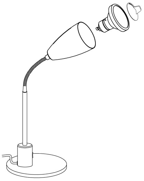 Eglo 92872 - Stolná lampa FOX 1xGU10/3W/230V