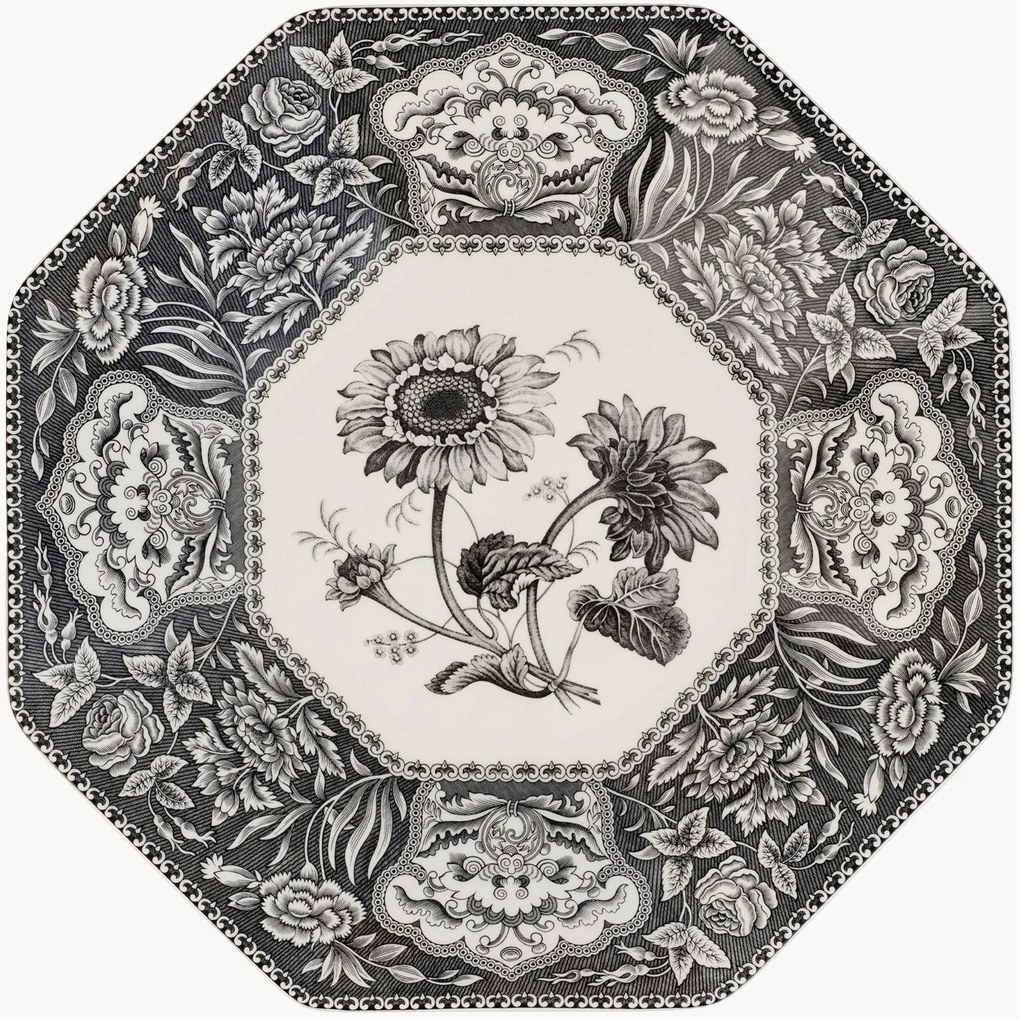 Porcelánový osemuholníkový podnos 250th