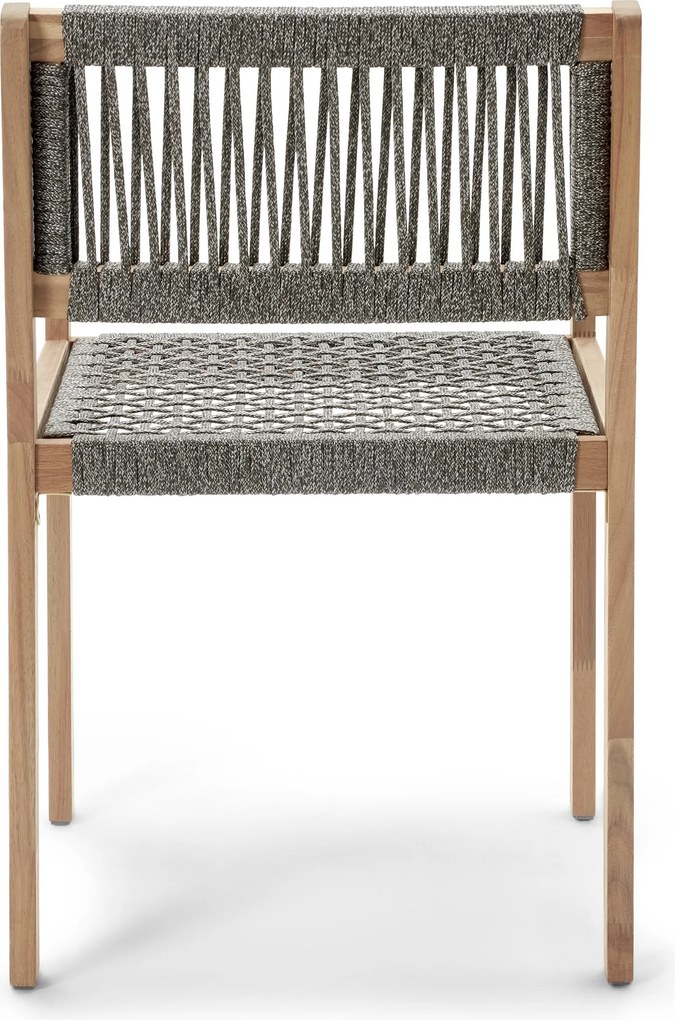 Jedálenská stolička s textilným výpletom