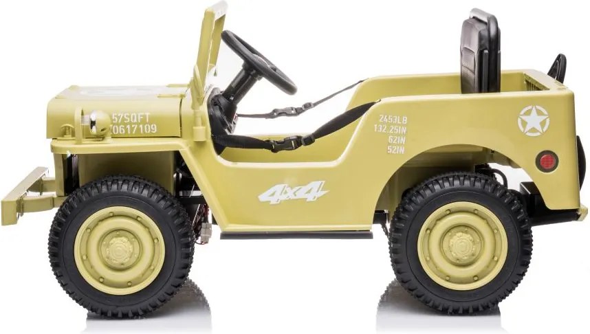 LEAN CARS Elektrické autíčko na akumulátor JH-103 khaki 4x4