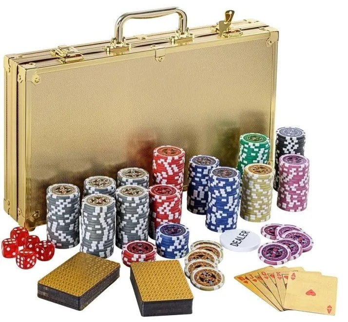 GamesPlanet Poker set Gold Edition, 300 ks žetónov 1 - 1000