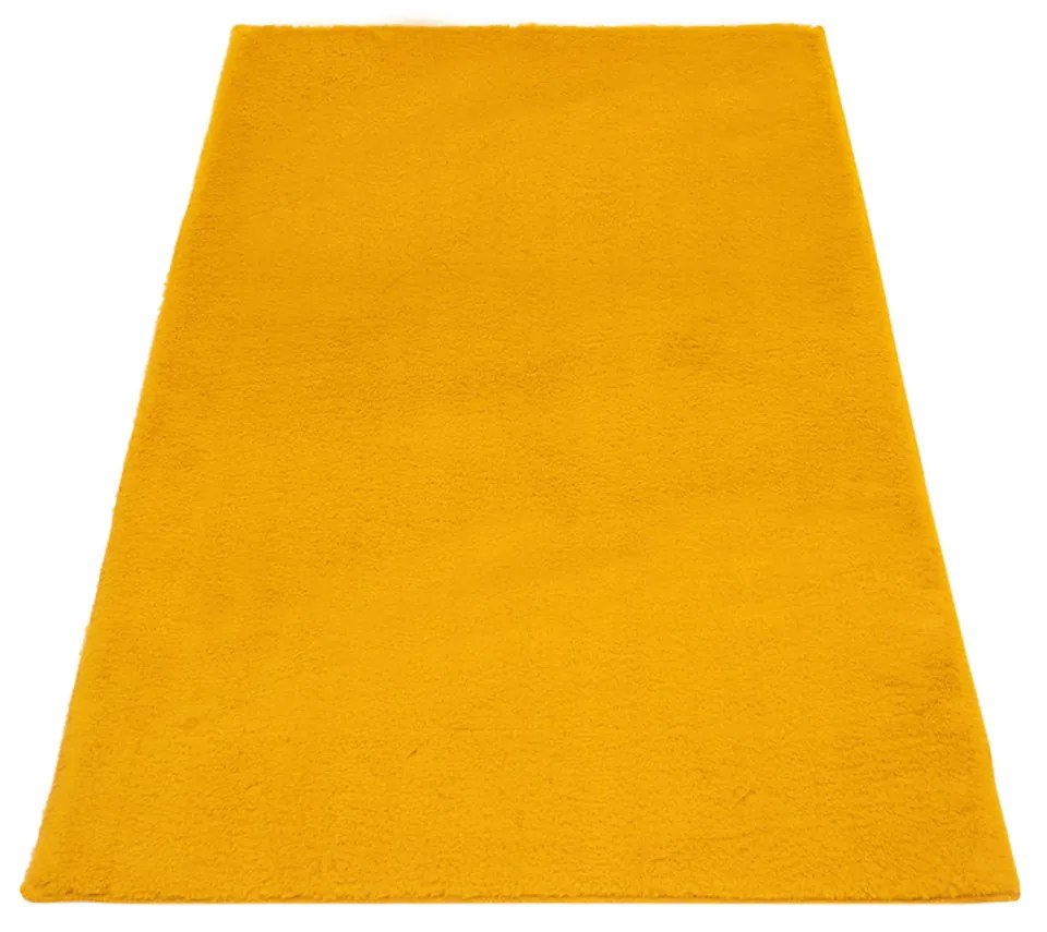 Dekorstudio Kožušinový koberec do kúpeľne TOPIA mats - žltý Rozmer koberca: 50x90cm