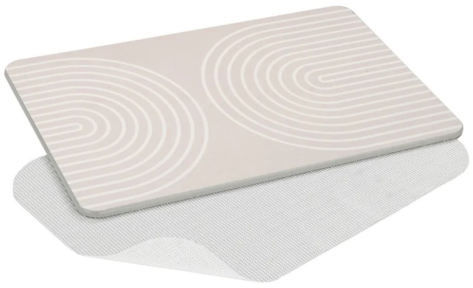 Béžová kúpeľňová predložka z kremeliny 39x60 cm Nazca – Wenko