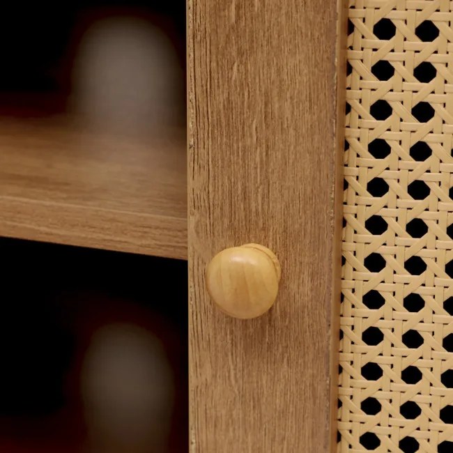 Stolík pod televízor NOTTO s ratanom 849652