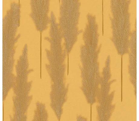 Vliesová tapeta tráva žltá 10,05x0,53 m