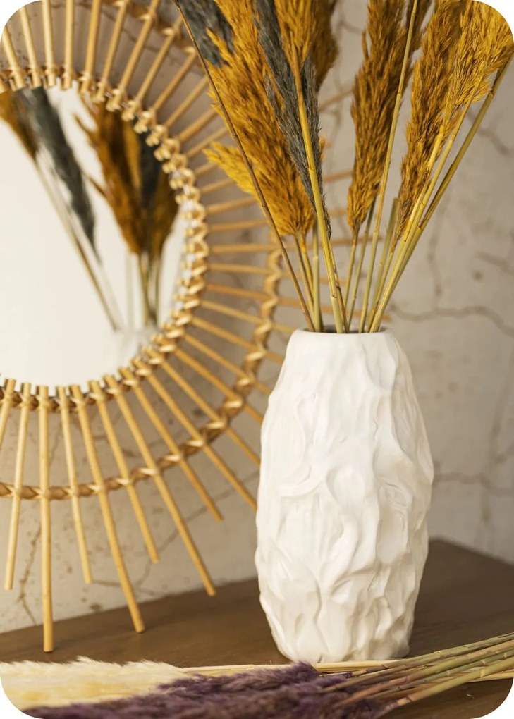Keramická váza Louis White 16x29 cm