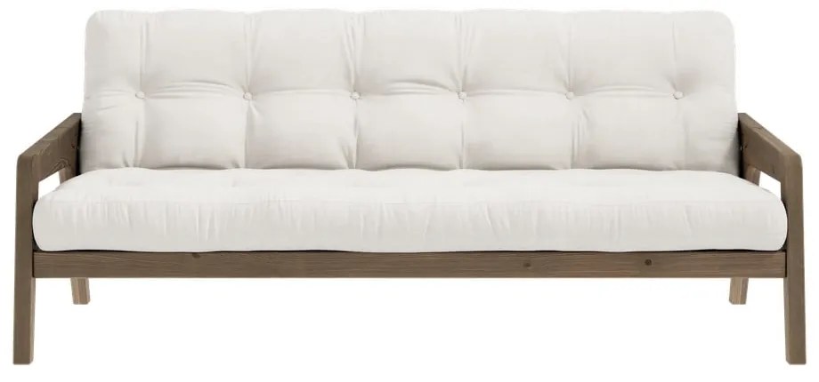 Biela rozkladacia pohovka 204 cm Grab - Karup Design