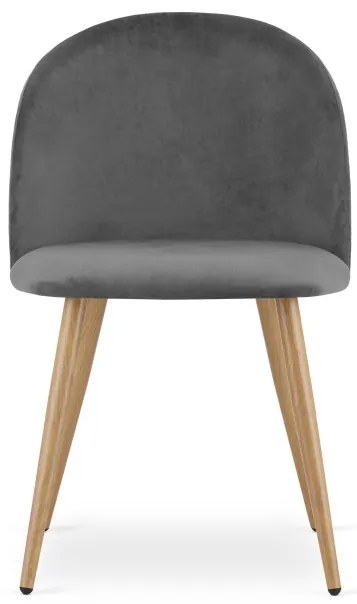 Jedálenská stolička BELLO zamatová tmavosivá