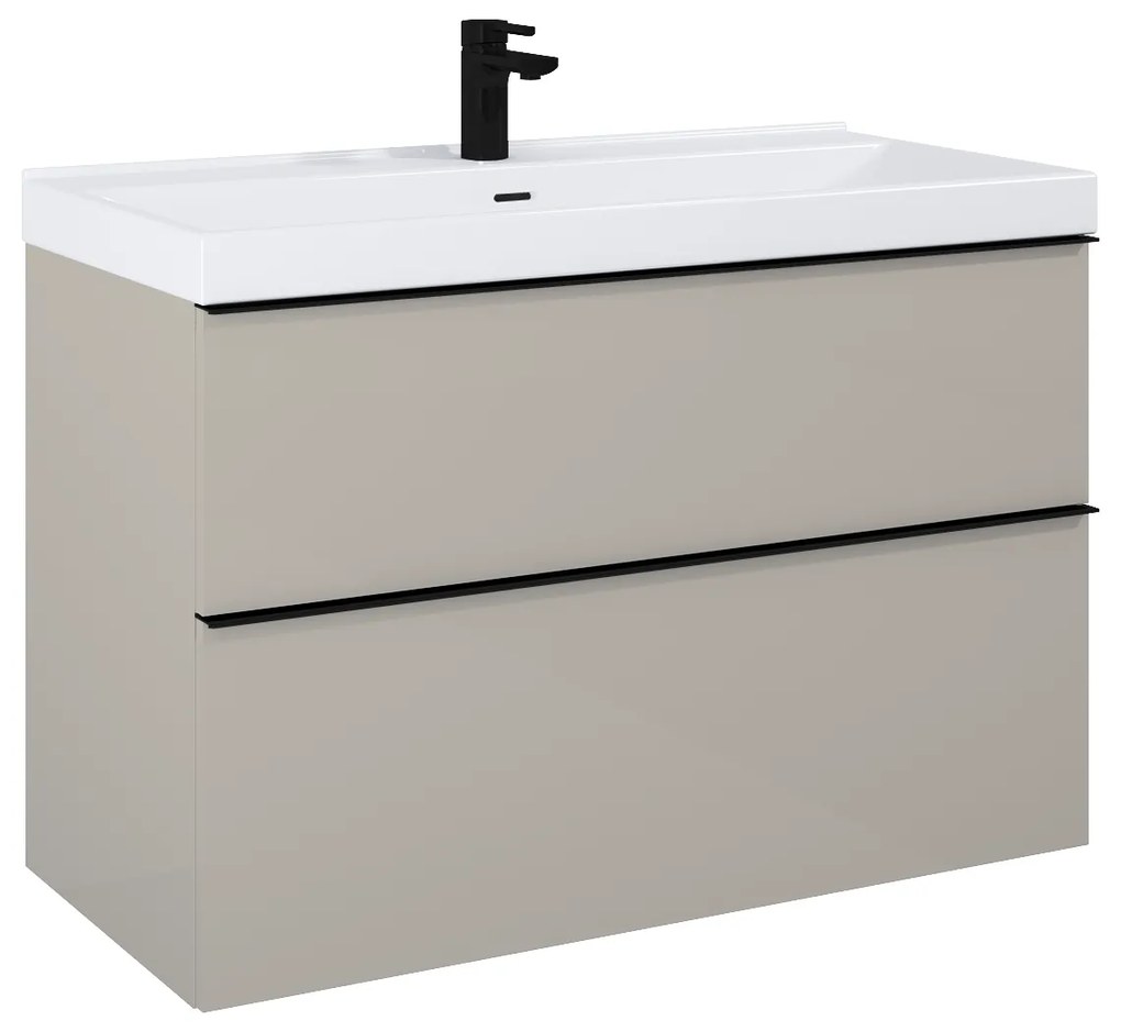 Elita Look, umývadlová skrinka 100x45x64 cm 2S PDW, béžová matná, ELT-168589