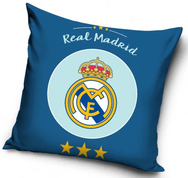 Javoli Povlak na vankúš FC Real Madrid 40 x 40 cm modrý