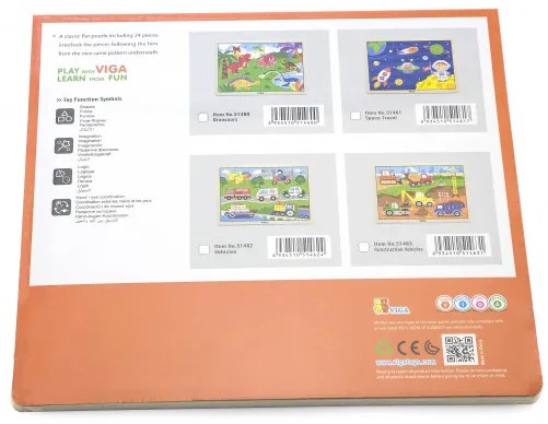 Puzzle na podstavci Viga 51461 24 dielikov - vesmírne dobrodružstvo