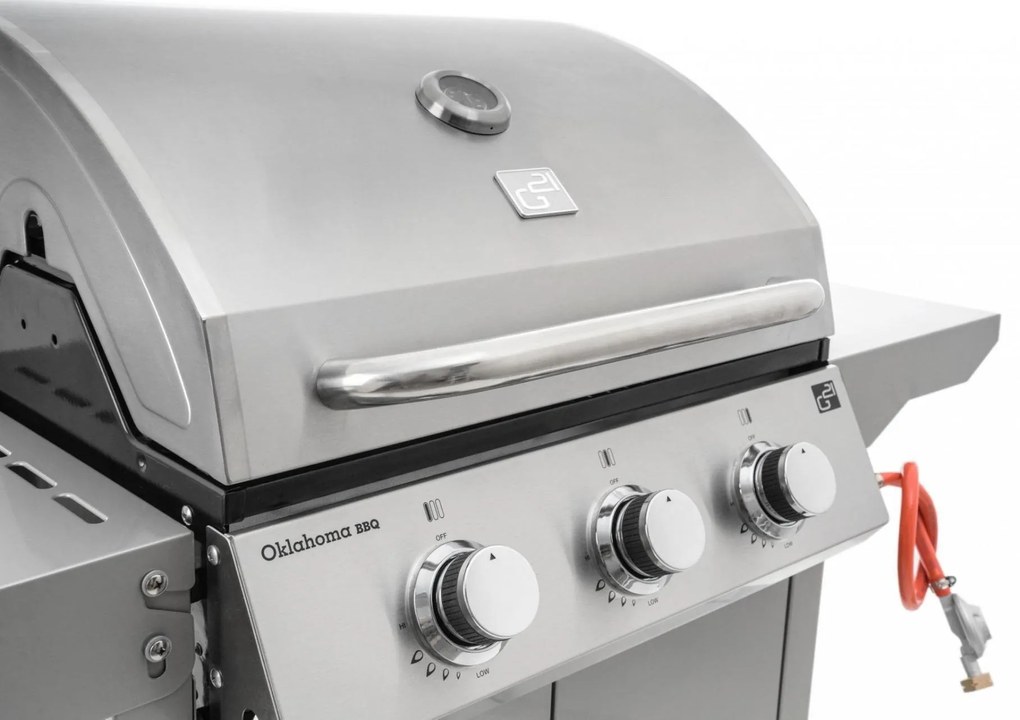 Plynový gril G21 Oklahoma BBQ PremLine 3 horáky - redukčný ventil ZADARMO