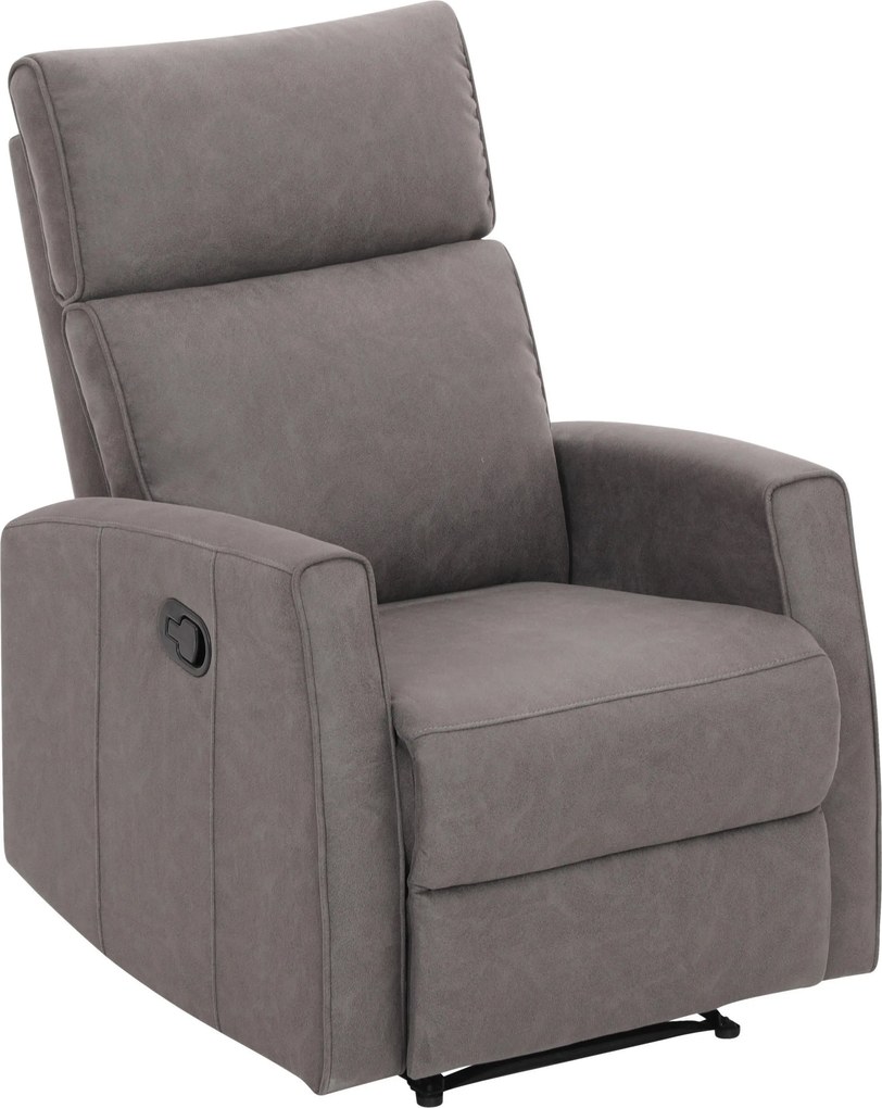 XXXLutz RELAXAČNÉ KRESLO, kov, textil, sivá Xora - Kreslá - 000454003901