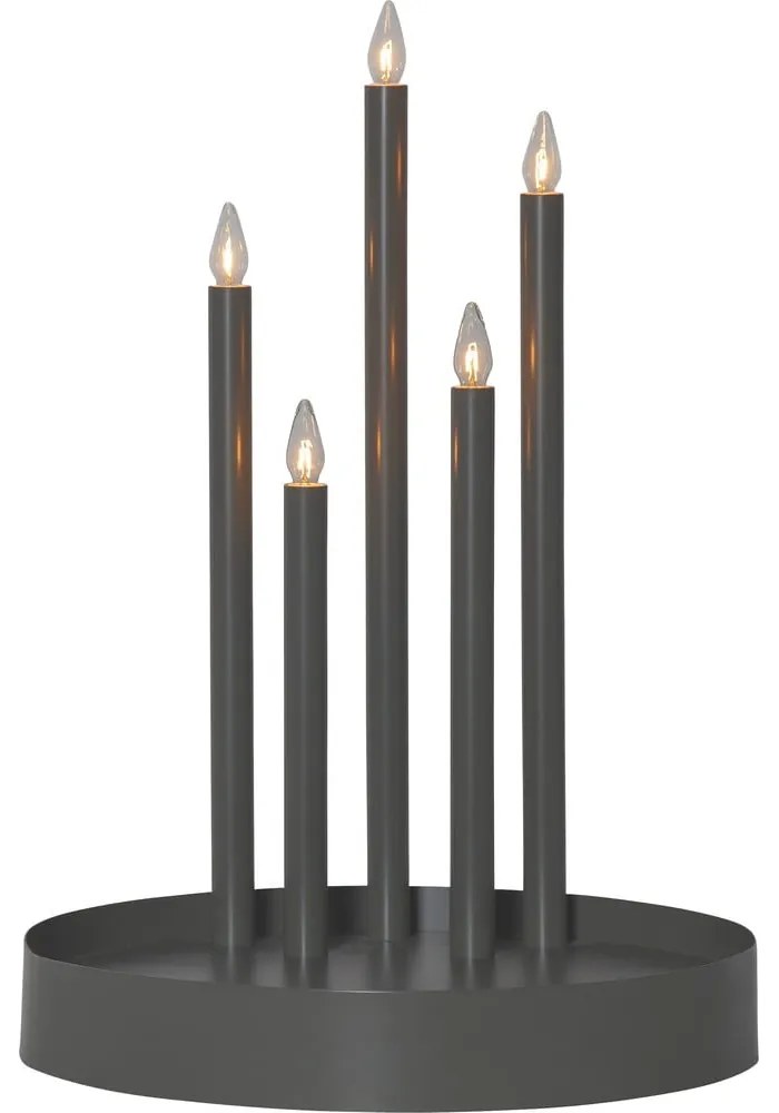 Čierna svetelná dekorácia ø 32 cm Deco – Star Trading