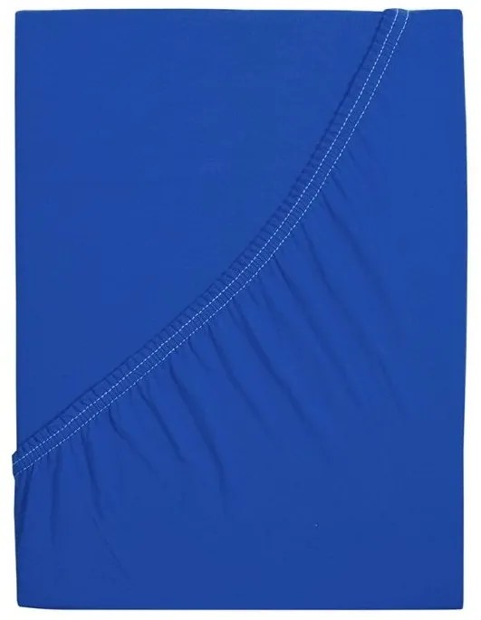 Jersey plachta do detskej postieľky EXCLUSIVE 70x140 cm kráľovsky modrá