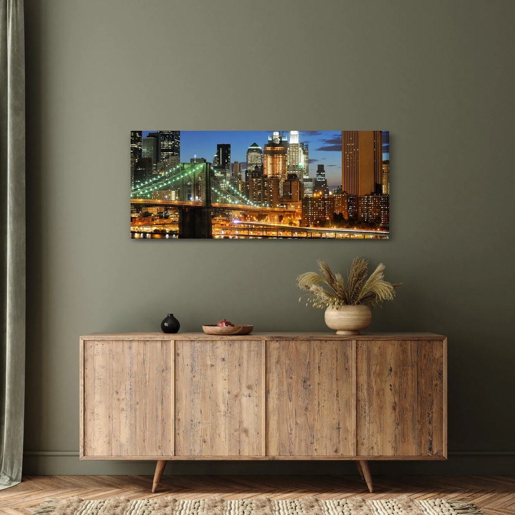 Obraz - Most s New Yorkom (120x50 cm)