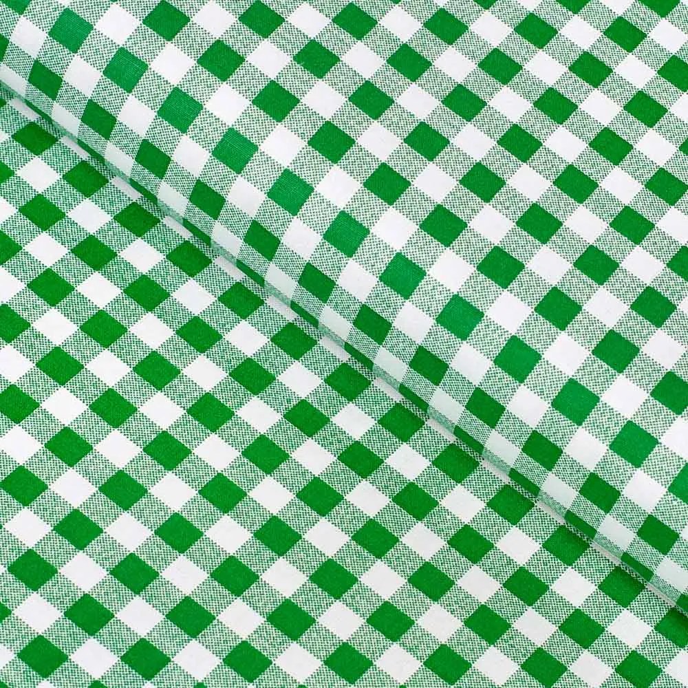 Biante Bavlnená obliečka na vankúš s lemom Sandra SA-058 Zeleno-biele kocky 50 x 50 cm