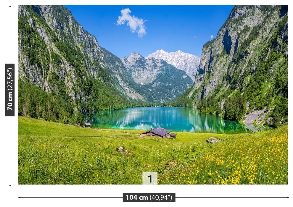 Fototapeta Vliesová Obersee königssee 104x70 cm