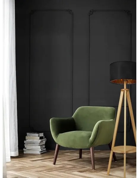 Stojacia lampa 1xE27/40W/230V čierna