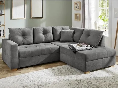 Rohová sedacia súprava Heidelberg, šedá látka%