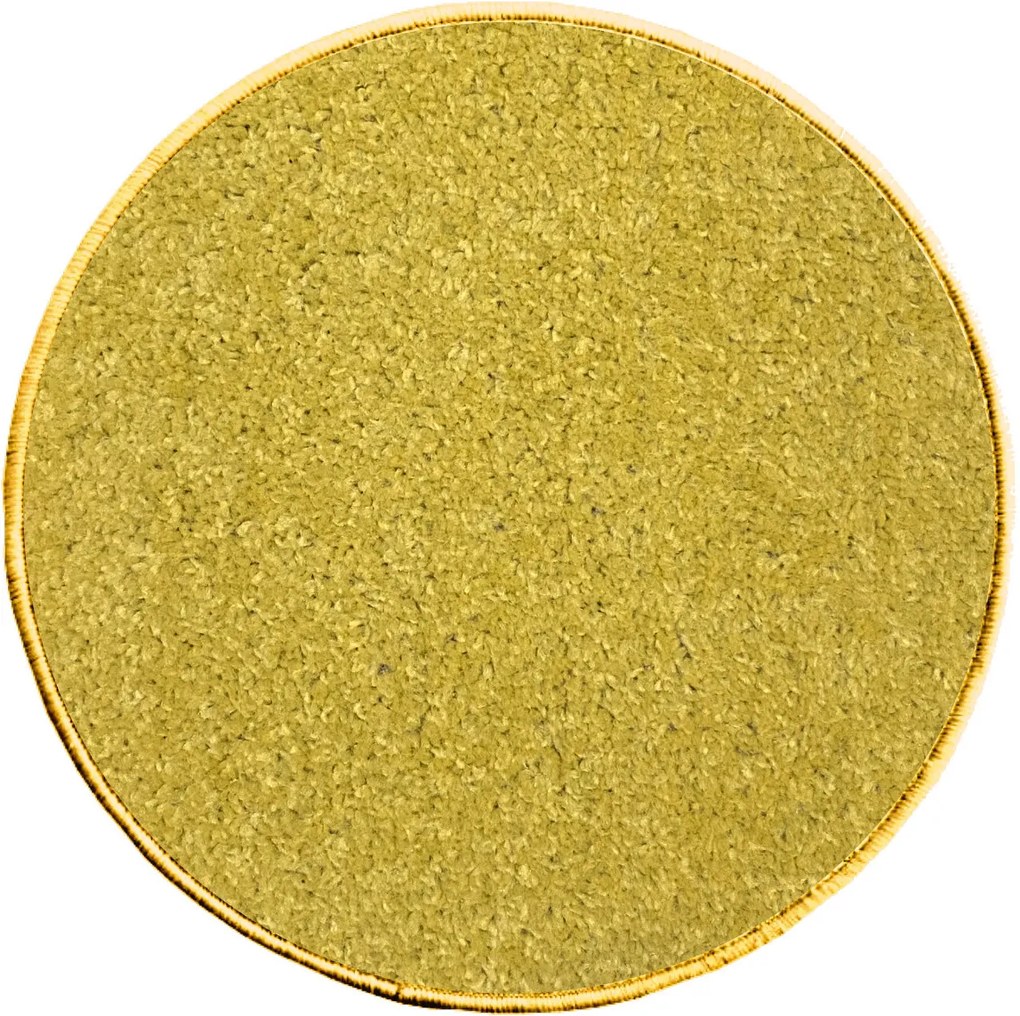 Betap koberce Kusový koberec Eton 2019-502 žlutý kruh - 200x200 (průměr) kruh cm