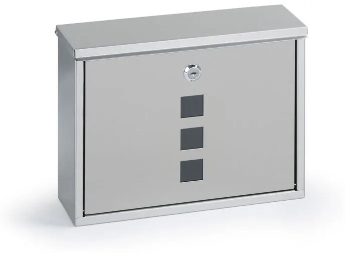 Poštová schránka, 250 x 305 x 96 mm, nerez