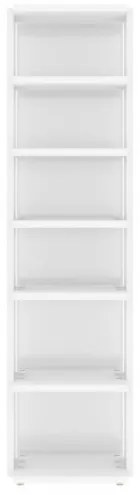 vidaXL Skrinka na topánky vysoký lesk biela 25x27x102 cm drevotrieska-