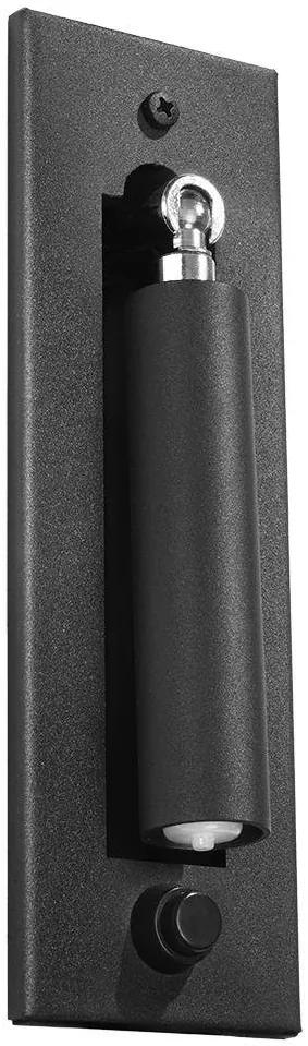 Nástenné svietidlo Enif, 1x čierne kovové tienidlo, (možnosť polohovania)