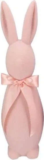 Světle zelený veliký zajíc s mašlí Bunny Easter Flock XL - 20*20*70 cm