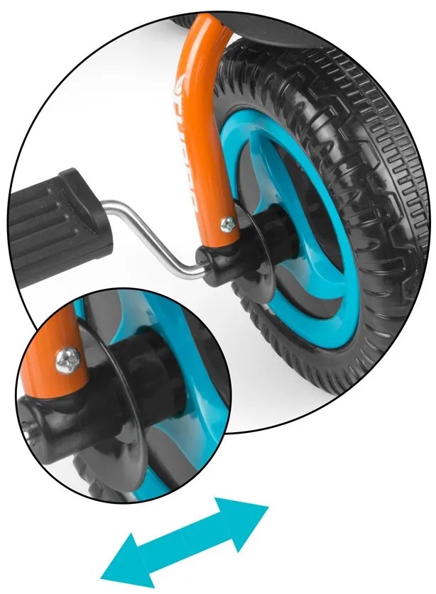 Detská trojkolka Milly Mally Boby TURBO orange
