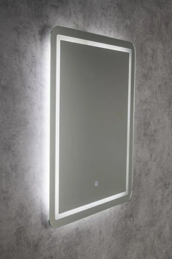 Aqualine Aqualine, SALICA zrkadlo s LED osvetlením 60x80cm, dotykový senzor, stmievateľné, SC080