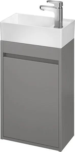 CERSANIT - skrinka s umývadlom 40cm, sivá, Cersanit Crea, S924-014+K114-004